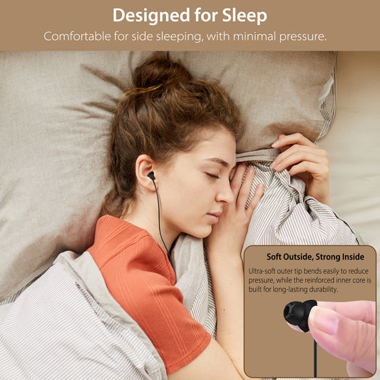 3.5mm Wired Sleep Earbuds