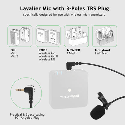 3.5mm Lavalier Microphones - 2 Packs