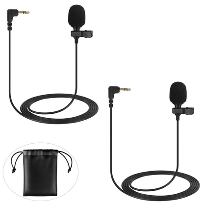 3.5mm Lavalier Microphones - 2 Packs