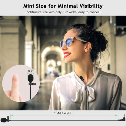 3.5mm Lavalier Microphones - 2 Packs