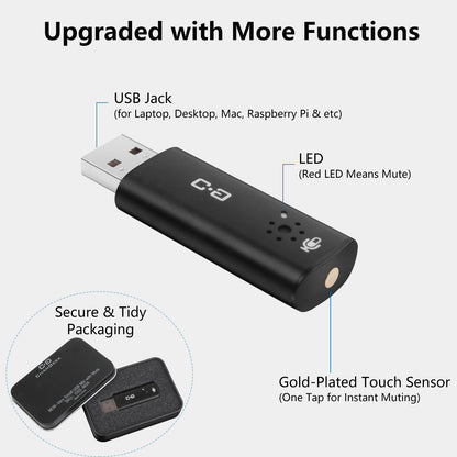 Mini USB Microphone with Mute