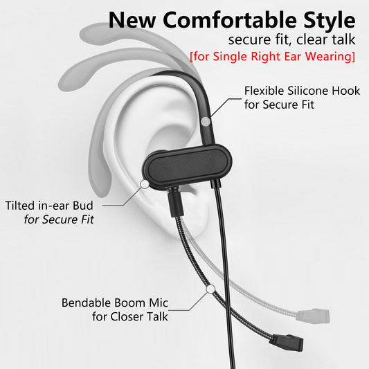 Single-Side USB Earbud with Earhook