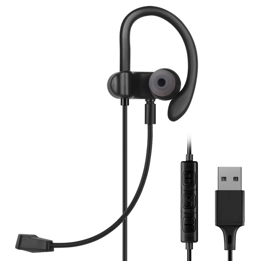 Single-Side USB Earbud with Earhook