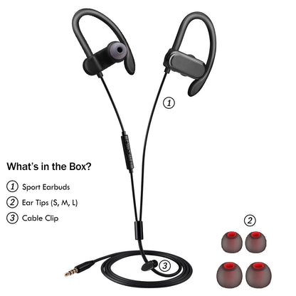 Wired Earhook In-Ear Headphones