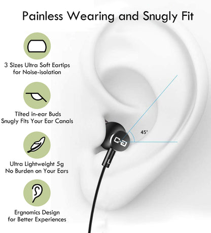 Earbuds with 12ft Long Cord