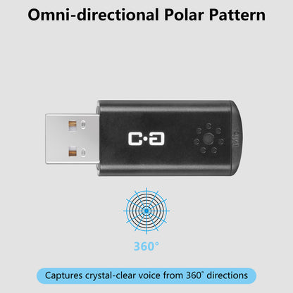 Compact USB Microphone for Computer