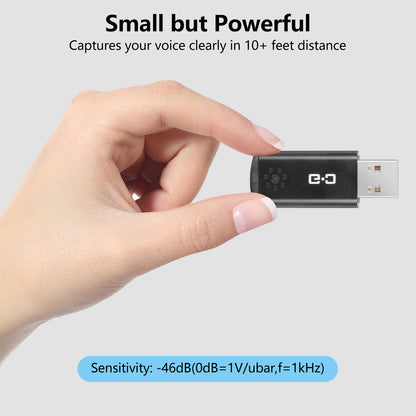 Compact USB Microphone for Computer