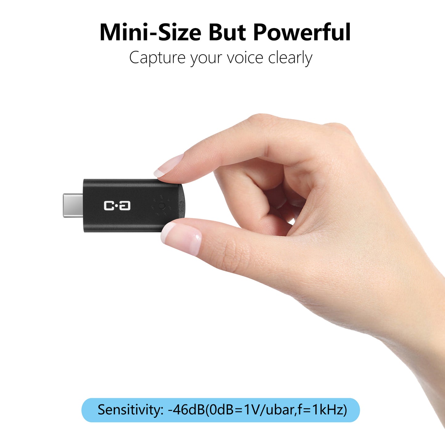 Compact USB C Microphone for Mac Mini